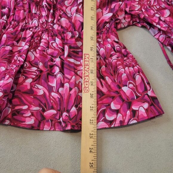 Kika Vargas x Target Women's Mum Floral Scallop Back Blouse Size Medium - Picture 4 of 8